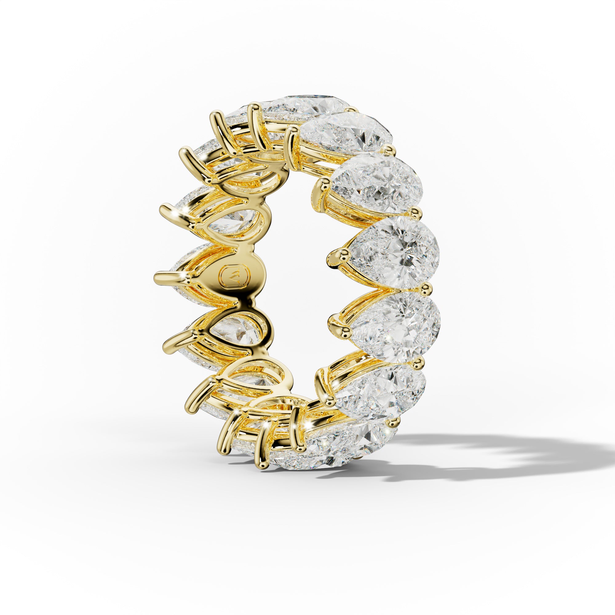 8.0 ct. Pear Cut Diamond Eternity Wedding Band